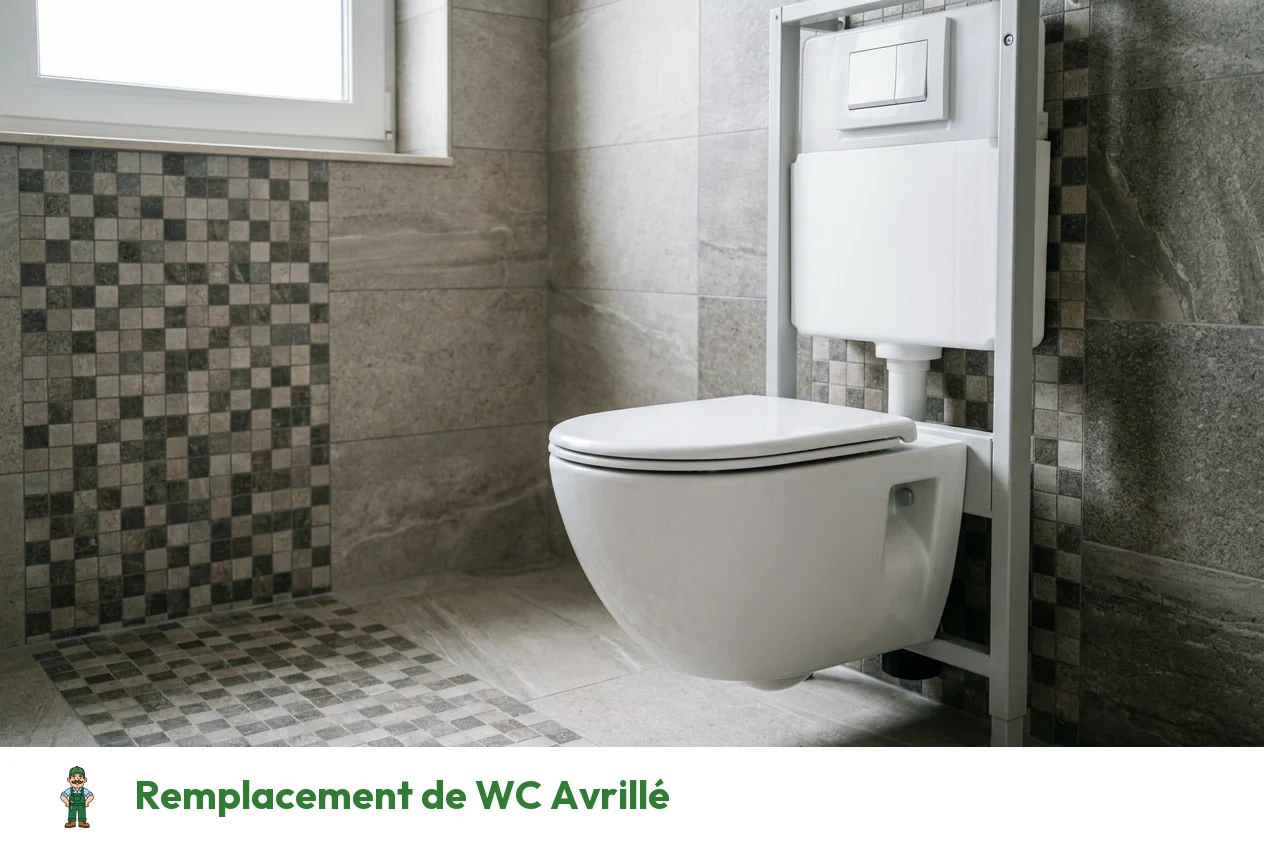 Remplacement de WC à Avrillé