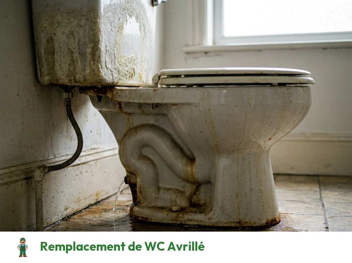 Remplacement de WC à Avrillé