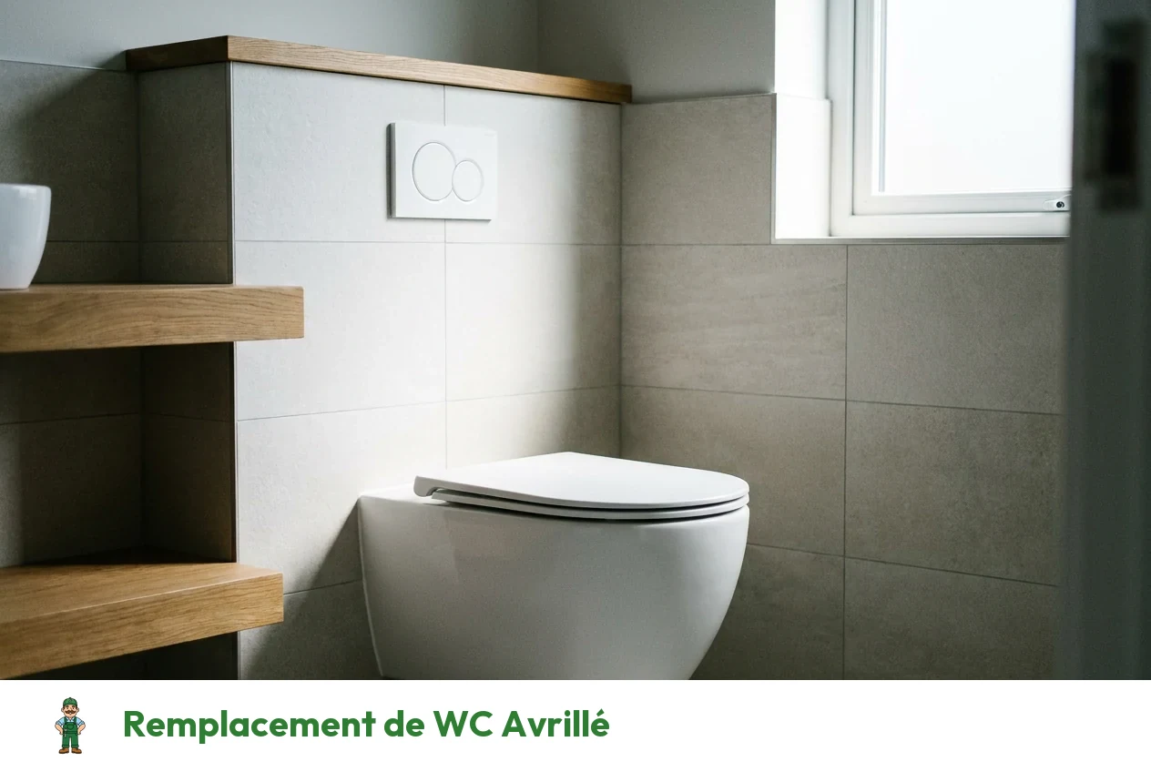 Remplacement de WC à Avrillé